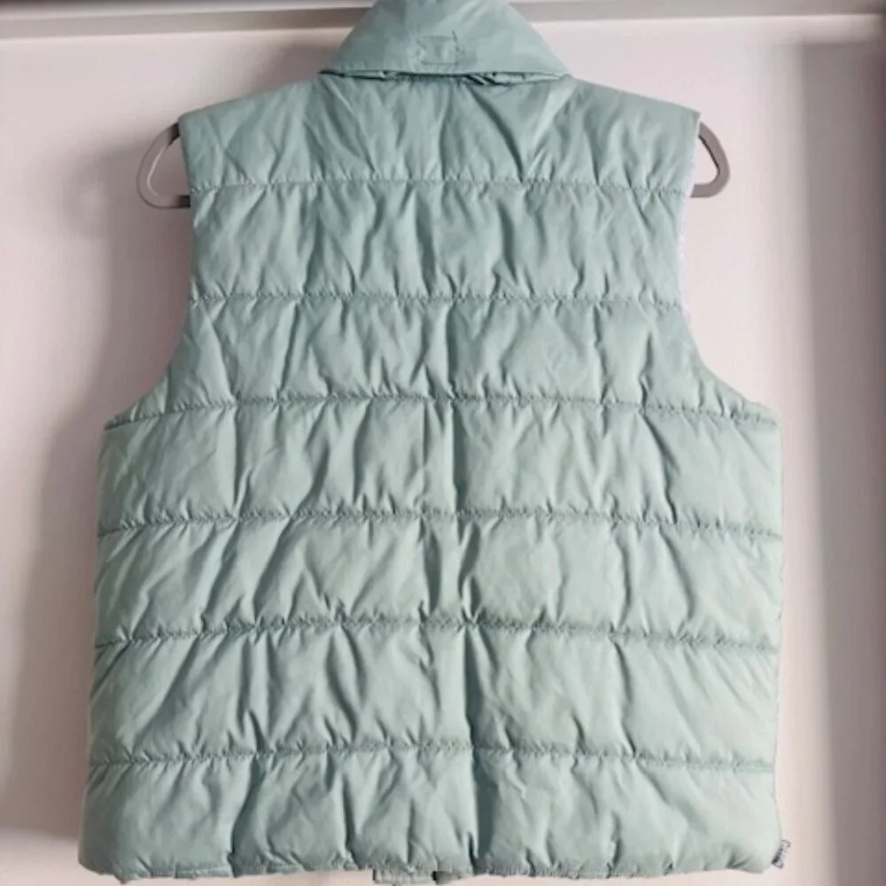 Y2K Ralph Lauren mint green puffer vest - size large